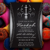 Black Hookah-Party Einladung