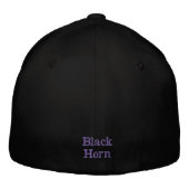 Black Horn – Schwarze Trucker-Mütze Bestickte Baseballkappe (Rückseite)
