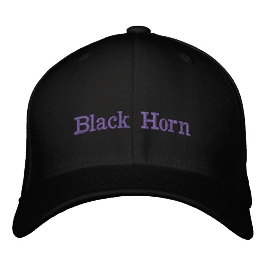 Black Horn – Schwarze Trucker-Mütze Bestickte Baseballkappe (Vorderseite)