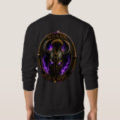 Black Horn – Schwarzes Sweatshirt mit Horn-Logo (Rückseite)