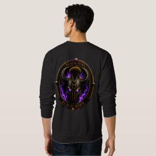 Black Horn – Schwarzes Sweatshirt mit Horn-Logo