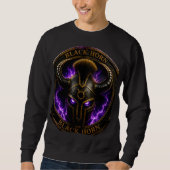 Black Horn – Schwarzes Sweatshirt mit Horn-Logo (Vorderseite)