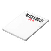Black Horror Lover Stationery Notizblock (Rotiert)
