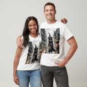 Black & Horror Zuhause Modern T-Shirt (Unisex)