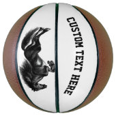 Black Horse Basketball mit benutzerdefiniertem Tex (Vertikal)