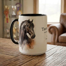 Black Horse Equestrian Personalisierter Geschenk-M