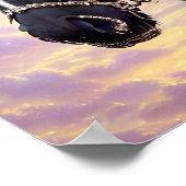 Black Horse Equine Fantasy Digitale Kunst Poster (Ecke)