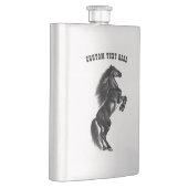 Black Horse Flask Geschenk mit benutzerdefiniertem Flachmann (Rechts)