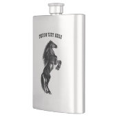 Black Horse Flask Geschenk mit benutzerdefiniertem Flachmann (Links)