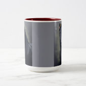 Black Horse Friesian - Coffee Tasse, Cup Zweifarbige Tasse (Mittel)