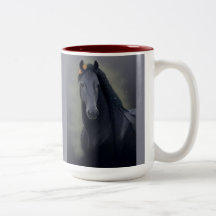 Black Horse Friesian - Coffee Tasse, Cup