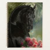 Black Horse Friesian Horse - Kalender, Planer (Vorderseite)