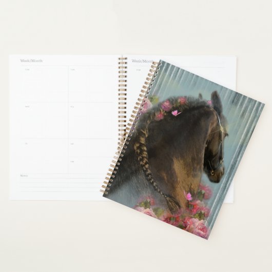 Black Horse Friesian Horse - Kalender, Planer (Anzeige)