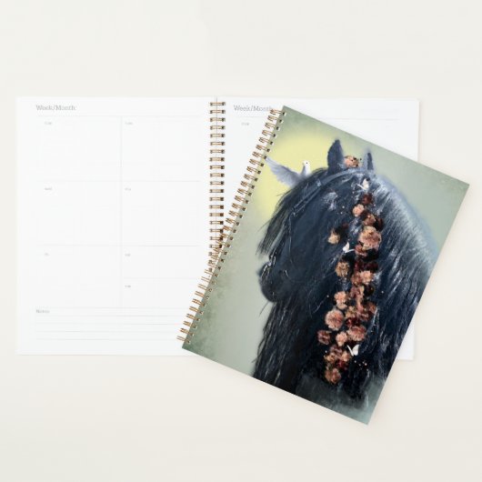 Black Horse Friesian Horse - Kalender, Planer (Anzeige)
