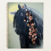 Black Horse Friesian Horse - Kalender, Planer (Vorderseite)