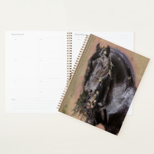 Black Horse Friesian Horse - Kalender, Planer (Anzeige)