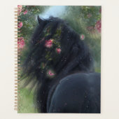 Black Horse Friesian Horse - Kalender, Planer (Vorderseite)