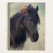 Black Horse Friesian Horse - Kalender, Planer (Vorderseite)
