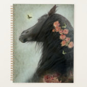 Black Horse Friesian Horse - Kalender, Planer (Vorderseite)