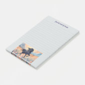 Black Horse Girl Wildblume Personalisiert Slogan Post-it Klebezettel (angewinkelt)