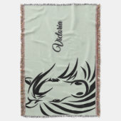 Black Horse Head Green Decke (Vorderseite Vertikal)