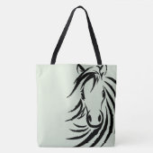 Black Horse Head Green Tasche (Vorderseite)