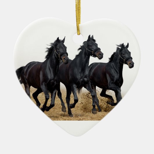 Black horse keramik ornament (Vorne)