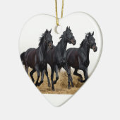 Black horse keramik ornament (Links)