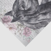 Black Horse Meadow Fantasy Decoupage Seidenpapier (Ausschnitt)