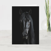 Black Horse Photograph  Karte (Vorderseite)