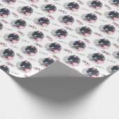 Black Horse Wedding Paper Geschenkpapier (Ecke)