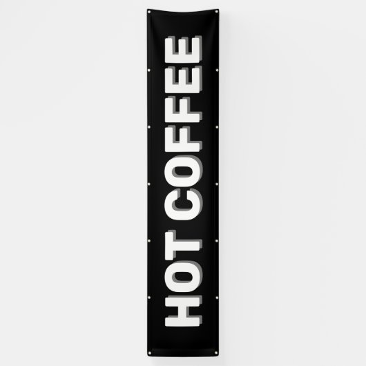 Black-HOT-KAFFEE-Banner Banner (Vertikal)