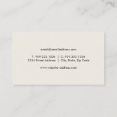 Black Humming Bird Marble Texture Business Card Visitenkarte (Rückseite)