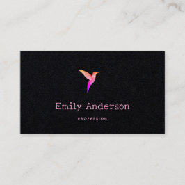 Black Hummingbird Business Card Visitenkarte
