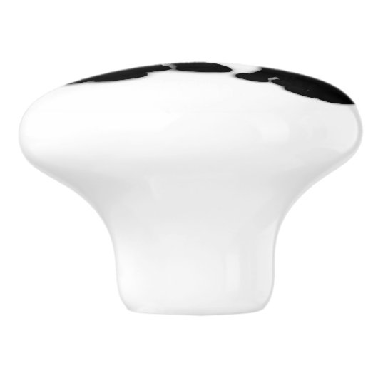 Black Hund Keramikknauf (Seitenansicht)