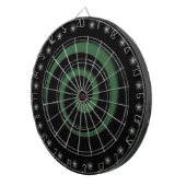 Black & Hunter Green Spiral Regulation Dart Board Dartscheibe (Vorderseite rechts)