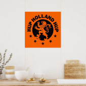 Black Hup Holland - Bearbeitbare Hintergrundfarbe Poster (Küche)