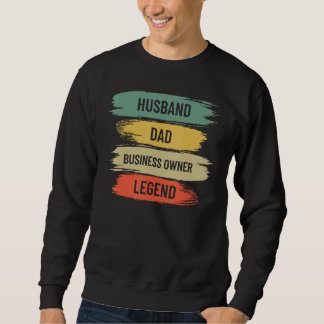 Black Husband Dad Business Owner CEO Entrepreneur  Sweatshirt