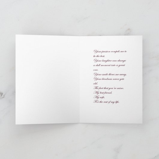 Black Husband und Ehefrau Karte (Innenseite)