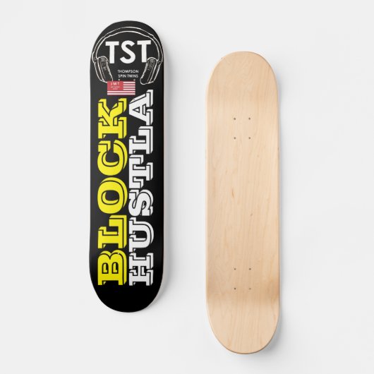 BLACK HUSTLA Skateboard (Vorderseite)