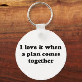 Black I Liebe It Schlüsselanhänger (Vorderseite)