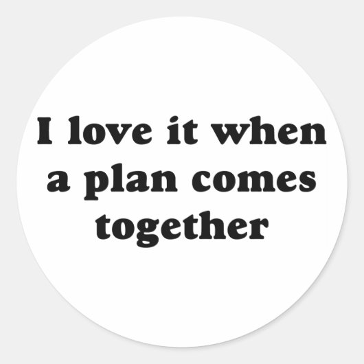 Black I Liebe It Stickers (Vorderseite)