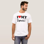 Black I Liebe My Espresso T-Shirt (Vorne ganz)
