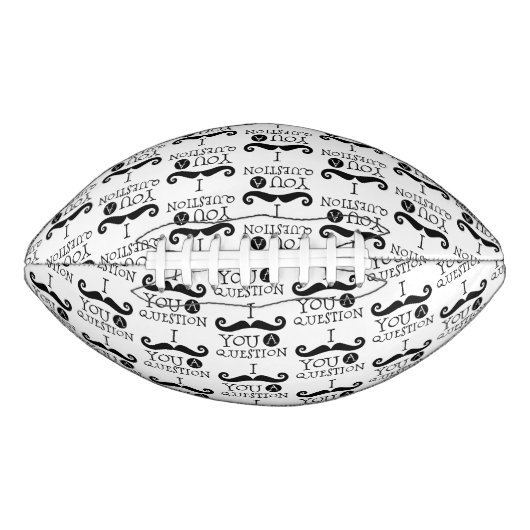 Black I mustaunt dir eine Frage Football (Vorderseite)