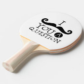 Black I mustaunt dir eine Frage Tischtennis Schläger (Vorderseite)