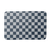 Black ice checkered board pattern badematte (Vorderseite)