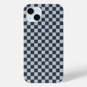 Black ice checkered board pattern Case-Mate iPhone hülle (Rückseite)