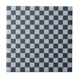 Black ice checkered board pattern fliese