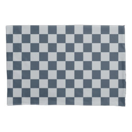 Black ice checkered board pattern kissenbezug