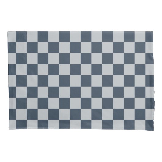 Black ice checkered board pattern kissenbezug (Vorderseite-Links)